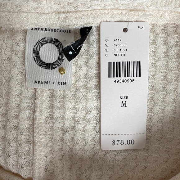 NWT ANTHROPOLOGIE Waffle Turtle Neck Tunic - Picture 8 of 11